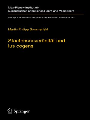 cover image of Staatensouveränität und ius cogens